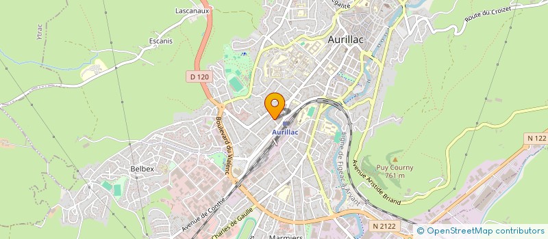 localisation de l'entreprise NICLO à AURILLAC