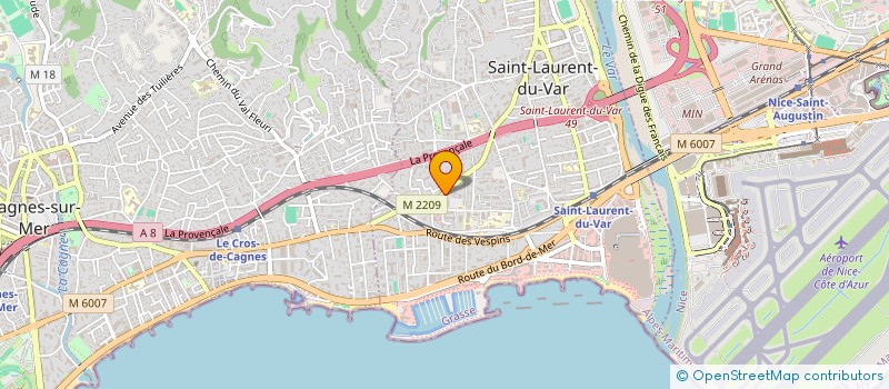 localisation de l'entreprise NICO à SAINT-LAURENT-DU-VAR