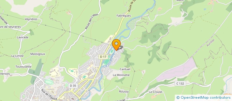 localisation de l'entreprise NICO à AURILLAC