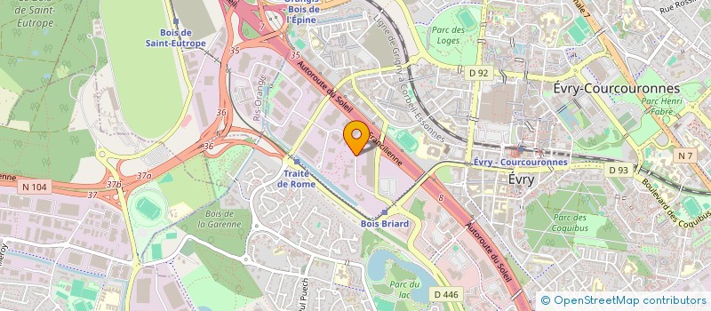 localisation de l'entreprise NICO à EVRY-COURCOURONNES