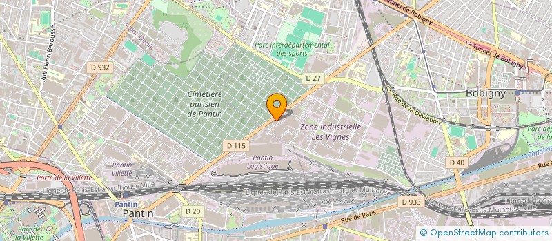 localisation de l'entreprise NICO-BAT à BOBIGNY