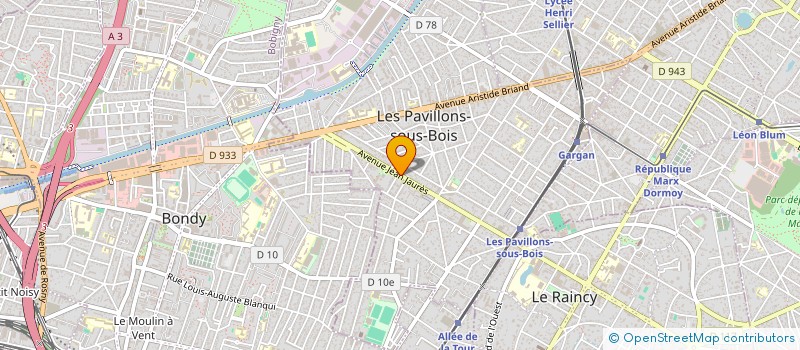 localisation de l'entreprise NICO BAT à LES PAVILLONS-SOUS-BOIS