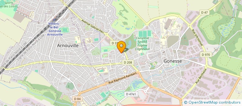 localisation de l'entreprise NICO BAT à GONESSE