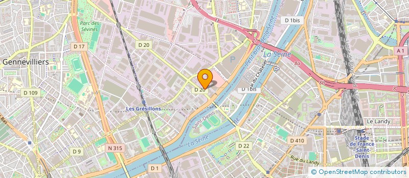 localisation de l'entreprise NICO CARS à GENNEVILLIERS