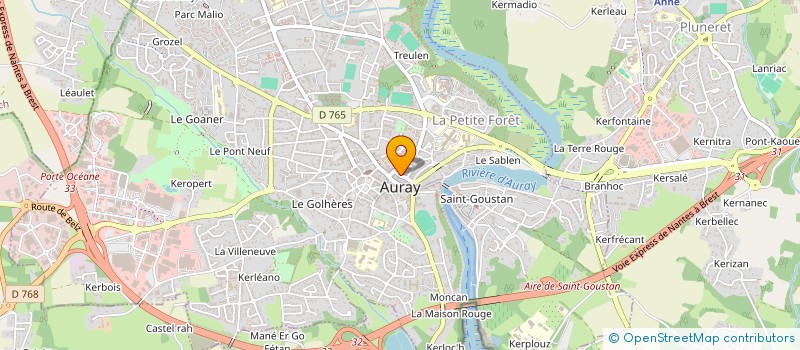localisation de l'entreprise NICO&CO à AURAY