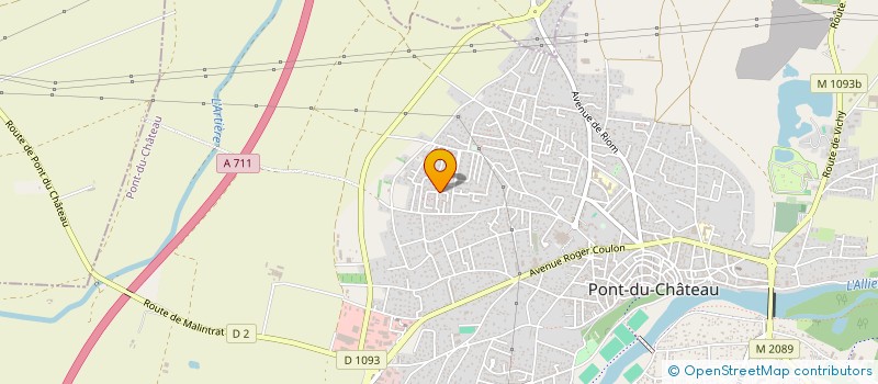 localisation de l'entreprise NICO DECO  PONT-DU-CHATEAU