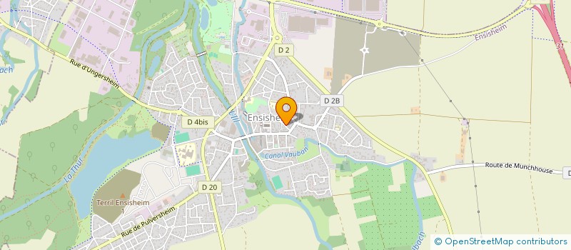 localisation de l'entreprise NICO ENERGIES  ENSISHEIM