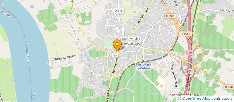 localisation de l'entreprise NICO LTD 33 à SAINT-ANDRE-DE-CUBZAC