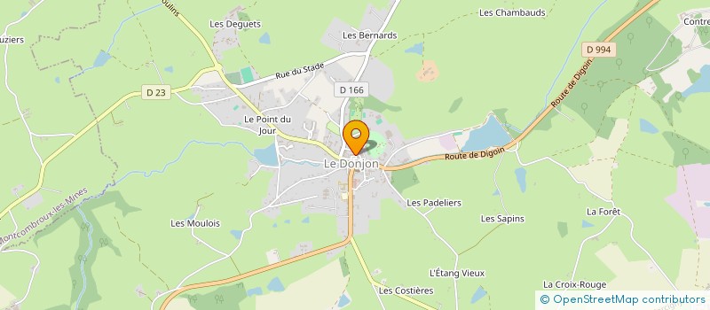 localisation de l'entreprise NICO NINI  LE DONJON