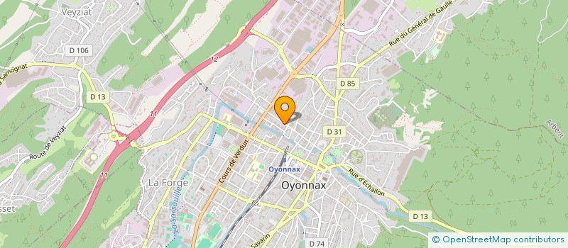 localisation de l'entreprise NICOD 51 à OYONNAX