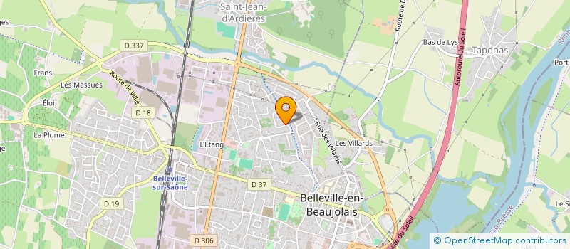 localisation de l'entreprise NICOD  BELLEVILLE-EN-BEAUJOLAIS