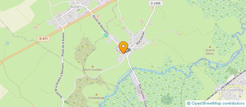 localisation de l'entreprise NICOD CHRISTOPHE  BANNANS