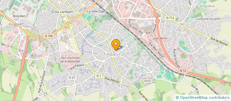 localisation de l'entreprise NICODAL SANTE  TREGUEUX