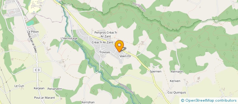 localisation de l'entreprise NICODELMAR  PLOUGONVEN