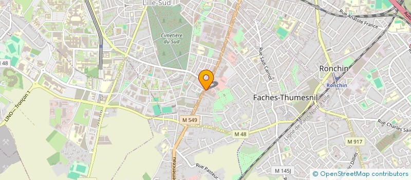 localisation de l'entreprise NICODEME AUBADE  FACHES-THUMESNIL