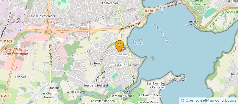 localisation de l'entreprise NICOFAN  LA RICHARDAIS