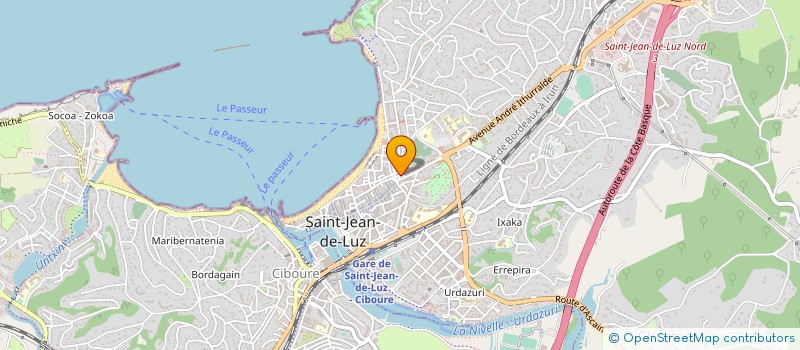 localisation de l'entreprise NICOFI  SAINT-JEAN-DE-LUZ