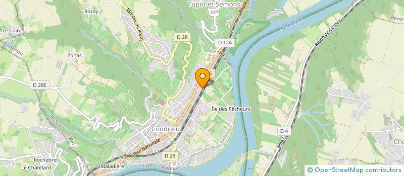 localisation de l'entreprise NICOFLO  CONDRIEU