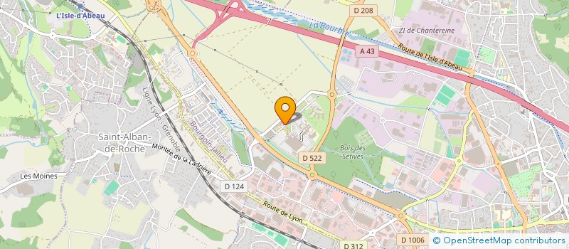 localisation de l'entreprise NICOFLOW à BOURGOIN-JALLIEU