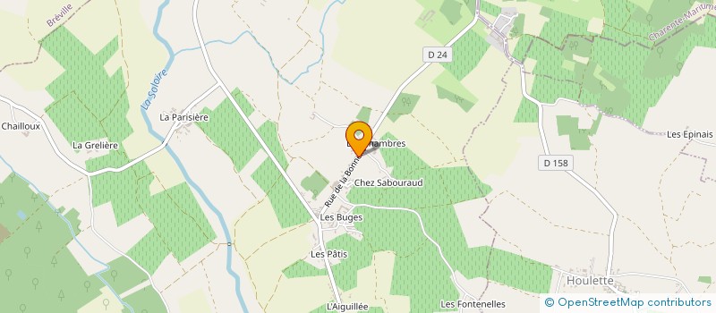 localisation de l'entreprise NICOGEST à SAINTE-SEVERE