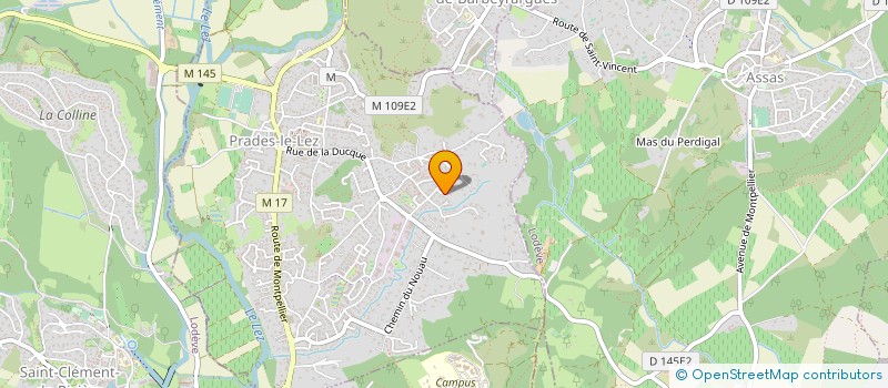 localisation de l'entreprise NICOH DIFFUSION à PRADES-LE-LEZ