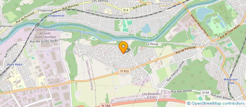 localisation de l'entreprise NICOIMMO  MERY-SUR-OISE