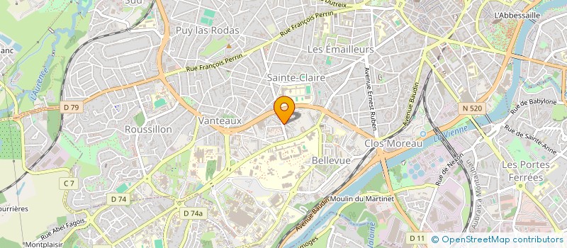 localisation de l'entreprise NICOJEJE à LIMOGES