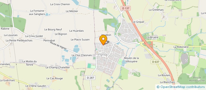 localisation de l'entreprise NICOL-ALMA  VIGNOC