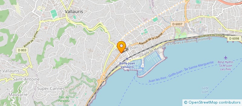 localisation de l'entreprise NICOLAI IMMOBILIER INVESTISSEMENTS  VALLAURIS