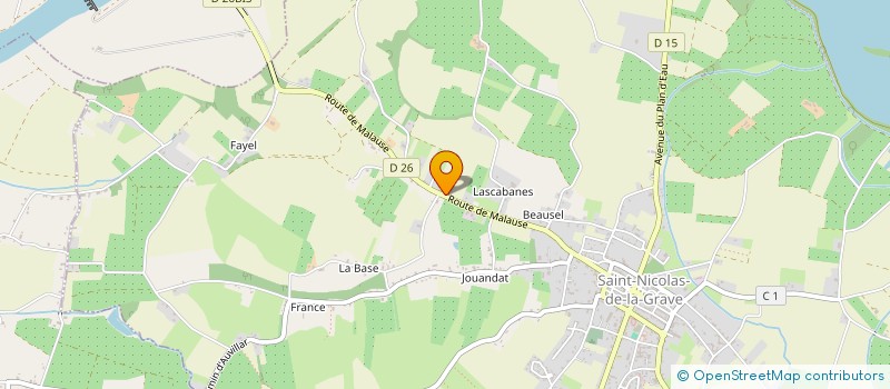 localisation de l'entreprise NICOLAITES HANDBALL  SAINT-NICOLAS-DE-LA-GRAVE