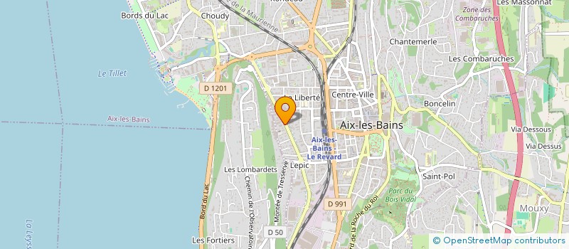 localisation de l'entreprise NICOLALYS à AIX-LES-BAINS