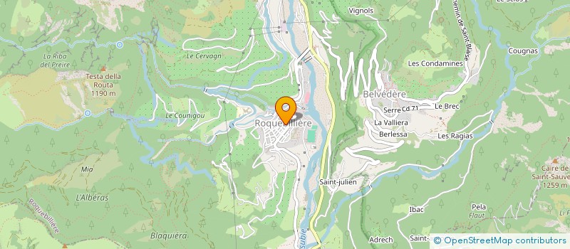 localisation de l'entreprise NICOLAO ET BACCIALON  ROQUEBILLIERE