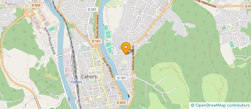 localisation de l'entreprise NICOLAON ET LAGARRIGUE à CAHORS
