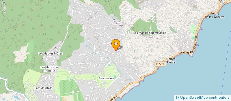 localisation de l'entreprise NICOLAS à GRIMAUD
