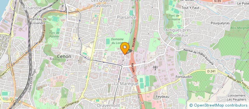 localisation de l'entreprise NICOLAS  CENON