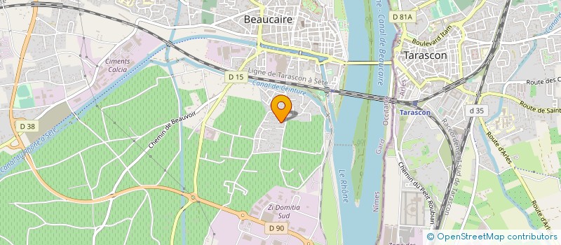 localisation de l'entreprise NICOLAS  BEAUCAIRE