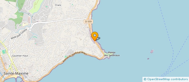 localisation de l'entreprise NICOLAS à SAINTE-MAXIME