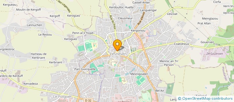 localisation de l'entreprise NICOLAS  LESNEVEN