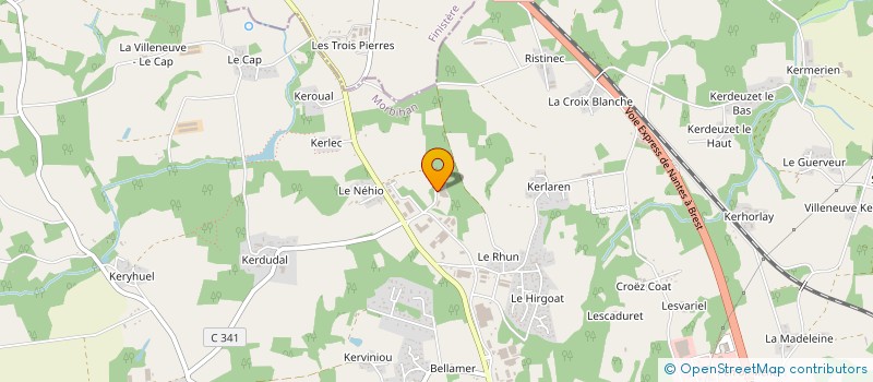 localisation de l'entreprise NICOLAS AGENCEMENT à GUIDEL