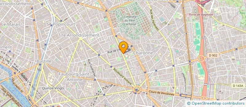 localisation de l'entreprise NICOLAS BERTHERY SOUND DESIGN  PARIS 11