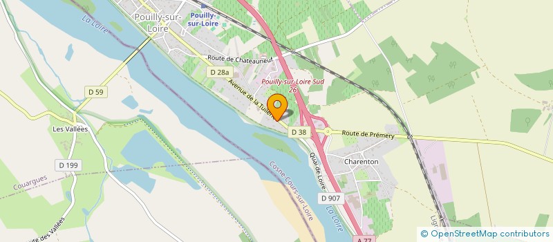 localisation de l'entreprise NICOLAS BILLAUD à POUILLY-SUR-LOIRE
