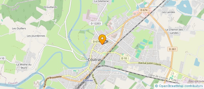 localisation de l'entreprise NICOLAS BRUNO  COUTRAS