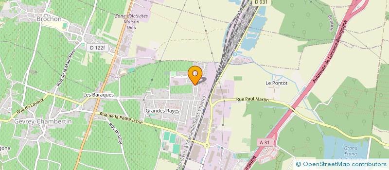 localisation de l'entreprise NICOLAS BURRER - ENTREPRISE DE TRAVAUX VITICOLES  GEVREY-CHAMBERTIN