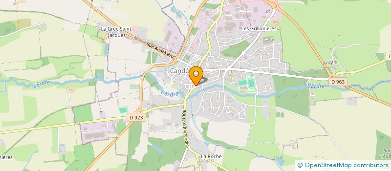 localisation de l'entreprise NICOLAS CAILLEAU  CANDE