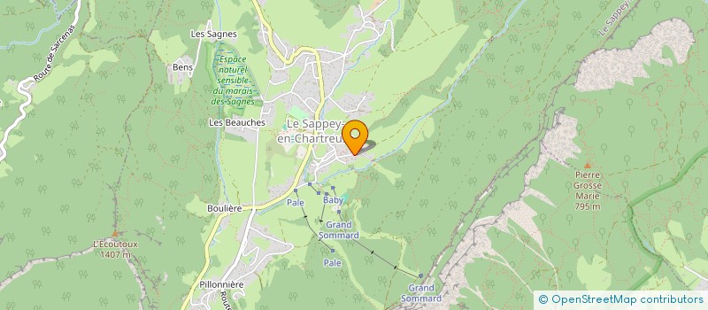 localisation de l'entreprise NICOLAS CALDARA  LE SAPPEY-EN-CHARTREUSE