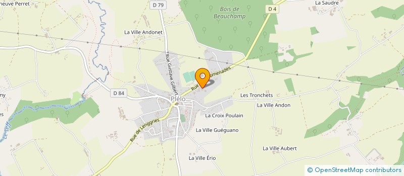 localisation de l'entreprise NICOLAS CHARPENTES à PLELO