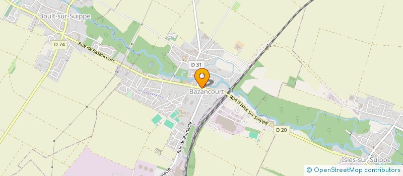 localisation de l'entreprise NICOLAS CHEMIN  BAZANCOURT