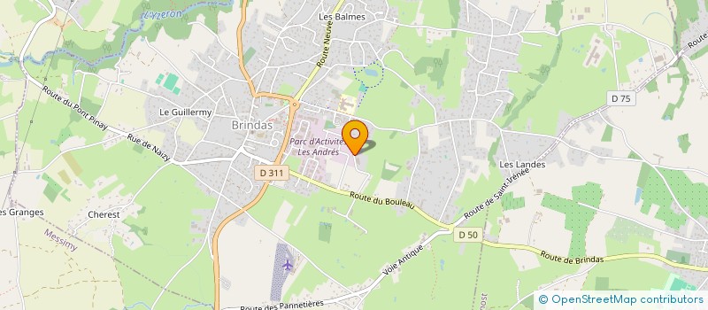 localisation de l'entreprise NICOLAS CHEVROT à BRINDAS