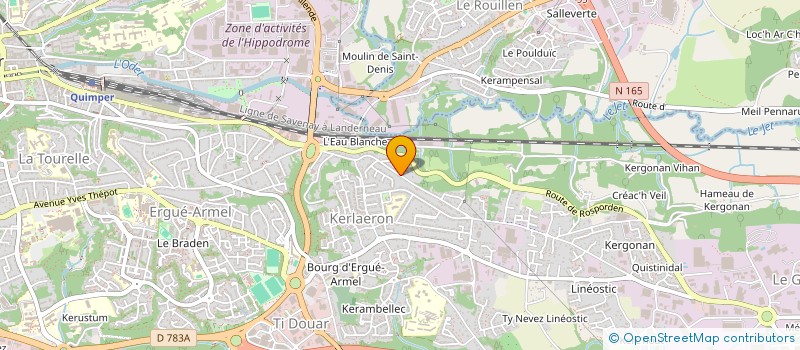 localisation de l'entreprise NICOLAS CLOTEAUX à QUIMPER