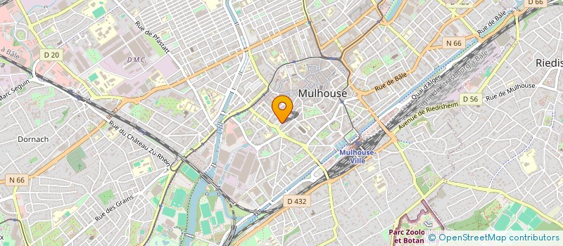 localisation de l'entreprise NICOLAS COIFFURE  MULHOUSE